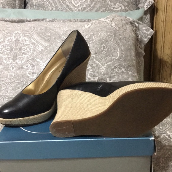 Black Nine West Wedge / Zindelv7. - Picture 4 of 6
